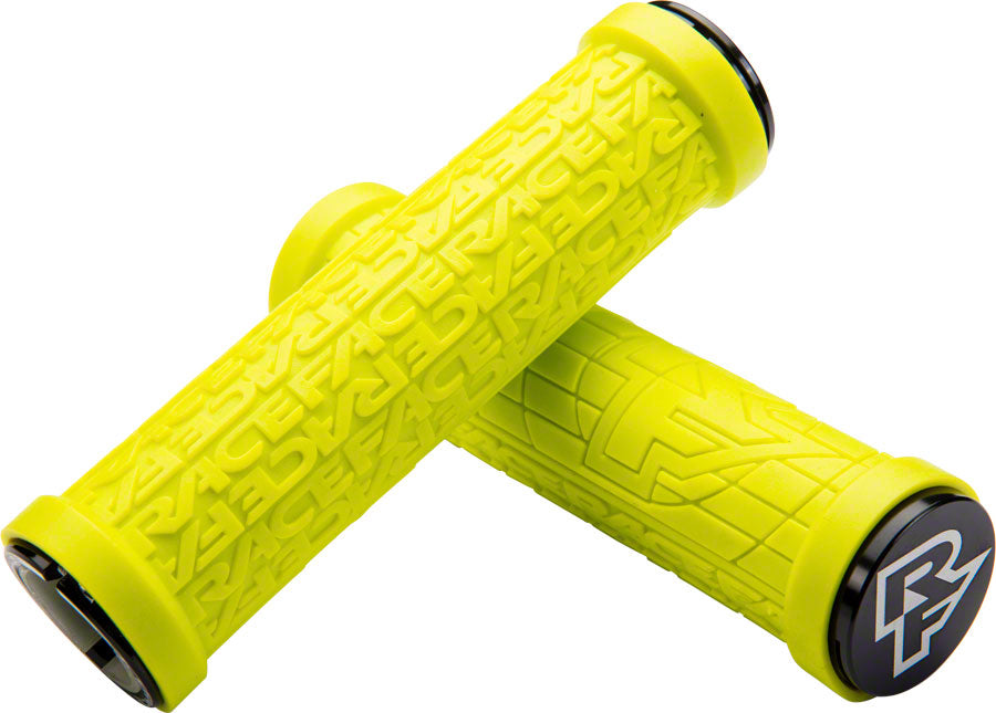 RaceFace Grippler Grips - Yellow, Lock-On, 30mm MPN: AC990085 UPC: 821973317465 Grip Grippler