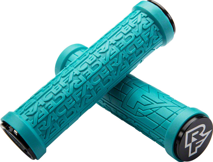 RaceFace Grippler Grips - Turquoise, Lock-On, 33mm MPN: AC990098 UPC: 821973317595 Grip Grippler