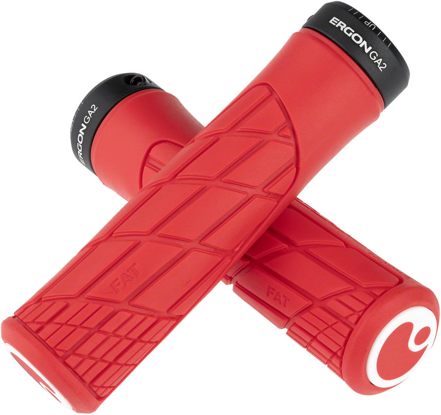 Ergon GA2 Fat Grips - Risky Red, Lock-On MPN: 42410189 Grip GA2 Fat Grips