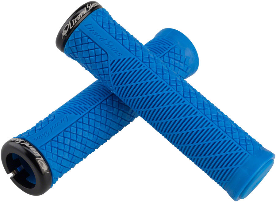 Lizard Skins Charger Evo Grips - Electric Blue, Lock-On - Grip - Charger Evo Lock On Grips