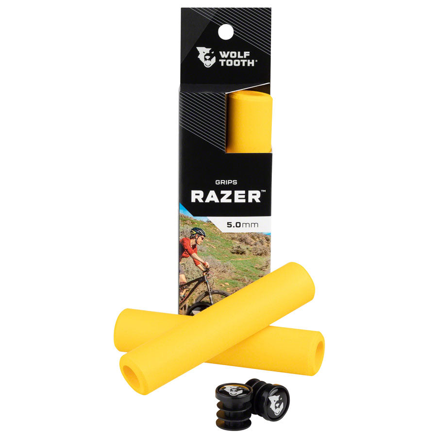 Wolf Tooth Razer Grips - Yellow MPN: RAZER-YLW UPC: 810006801019 Grip Razer Grips
