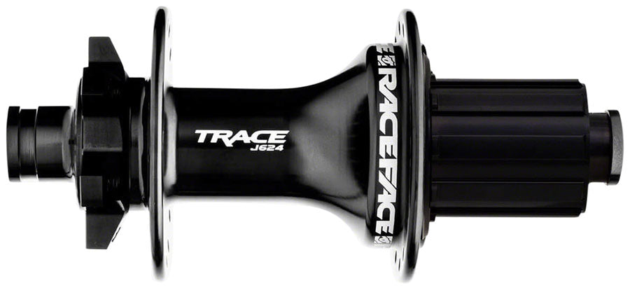 RaceFace Trace J-Bend 624 Rear Hub - 12 x 148mm, 6-Bolt, HG 11 MTN, Black, 32H