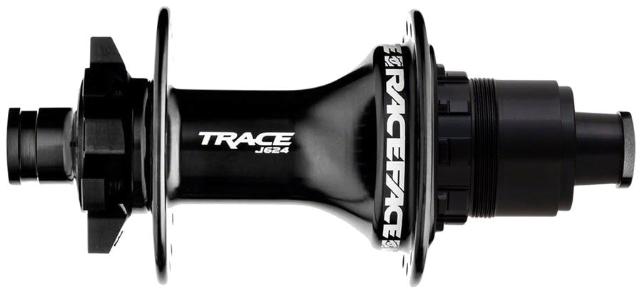 RaceFace Trace J-Bend 624 Rear Hub - 12 x 148mm, 6-Bolt, XD, Black, 32H