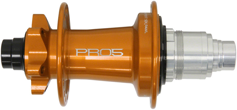 Hope Pro 5 Rear Hub - 12 x 148mm, 6-Bolt, XD, Orange, 32H