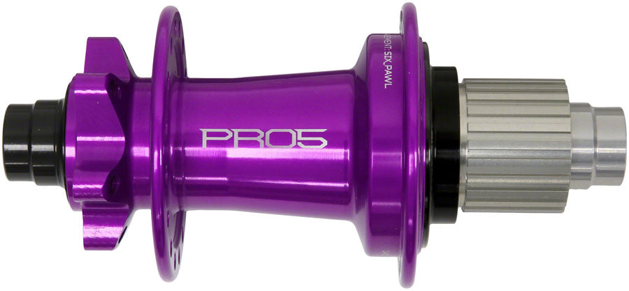 Hope Pro 5 Rear Hub - 12 x 148mm, 6-Bolt, Micro Spline, Purple, 32H