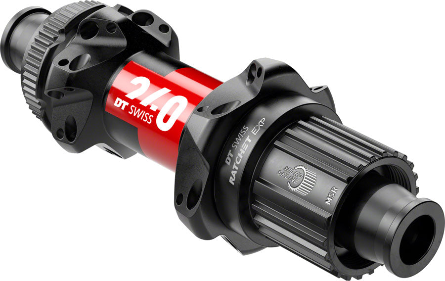 Moyeux Arrière DT Swiss 240 EXP 12x148 Mm – Micro Spline 28H, Rouge (Neuf)