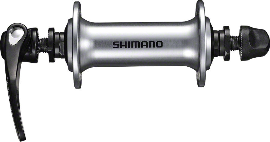 Shimano HB-RS400 Front Hub - QR x 100mm, Rim Brake, Silver, 36h MPN: EHBRS400AS UPC: 689228926608 Front Hub Non-Series HB-RS400 Front Hubs