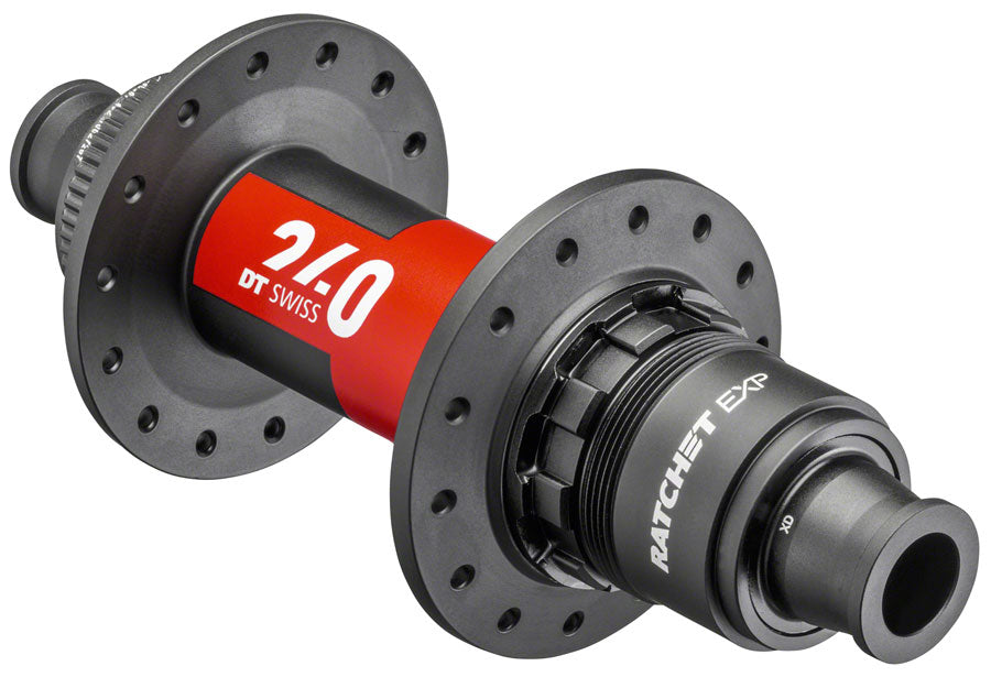 DT Swiss 240 EXP Rear Hub - 12 x 148mm, Center-Lock, XD, Black/Red, 32H, 36pt