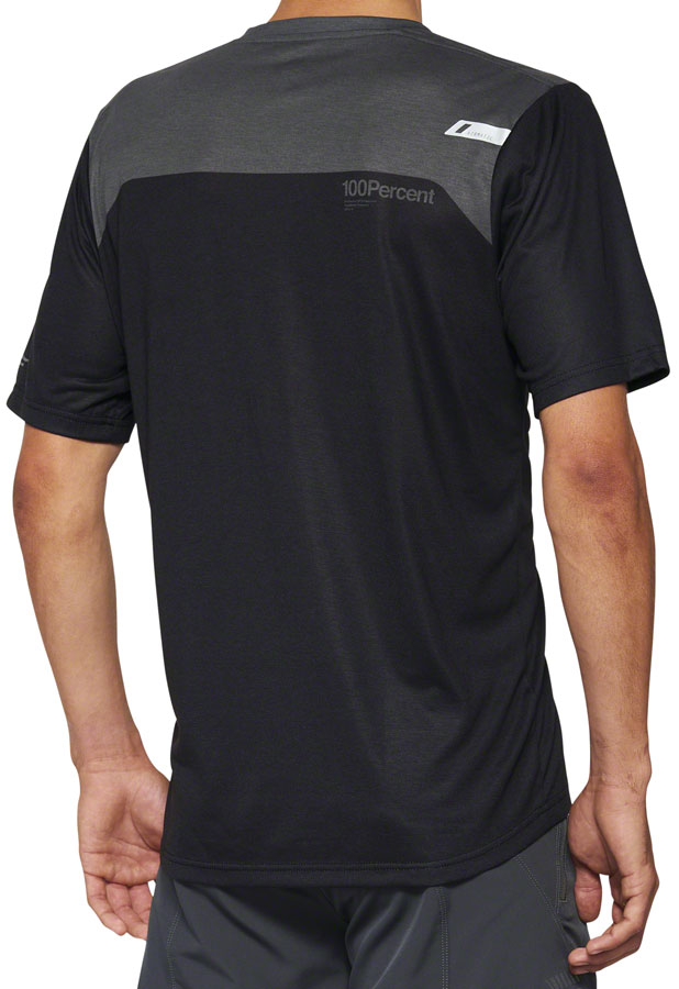 100% Airmatic Jersey - Black/Charcoal, Short Sleeve, Men's, Medium - Jersey - Airmatic Jersey