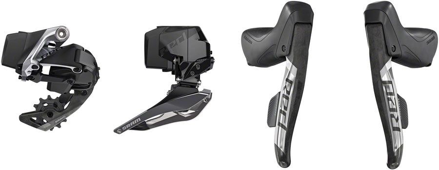 SRAM RED eTap AXS Electronic Road Groupset - 2x, 12-Speed, Cable Brake/Shift Levers, eTap AXS Front and Rear MPN: 00.7918.078.001 UPC: 710845824272 Kit-In-A-Box Road Group RED eTap AXS Electronic Groupset