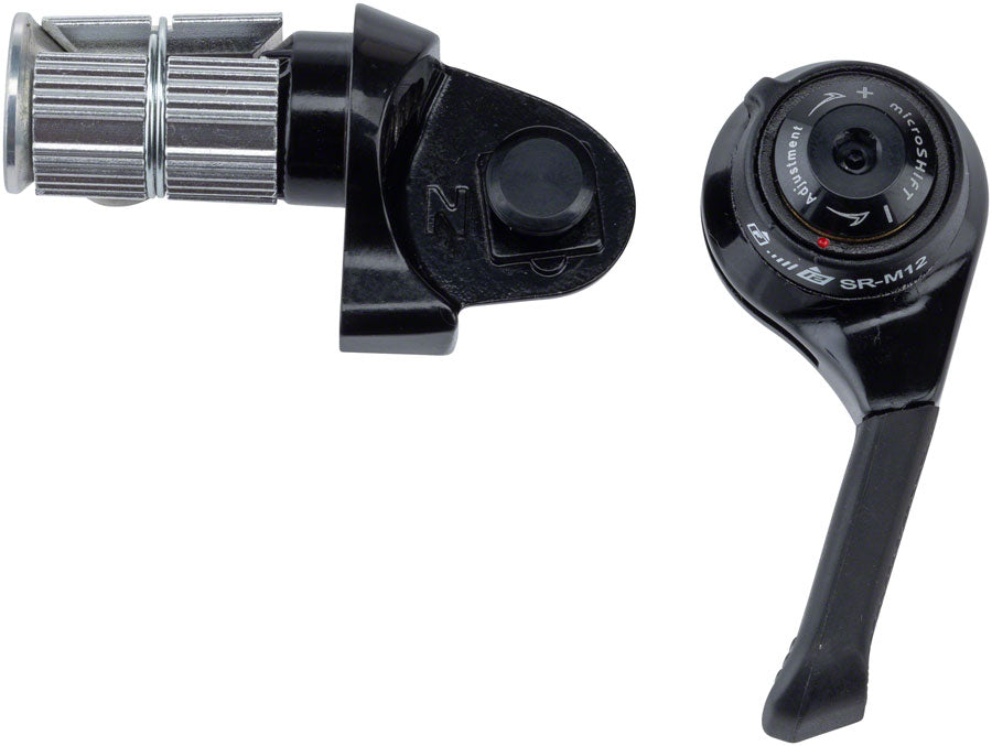 microSHIFT Right Bar End Shifter, 12-Speed Mountain, SRAM Eagle Compatible