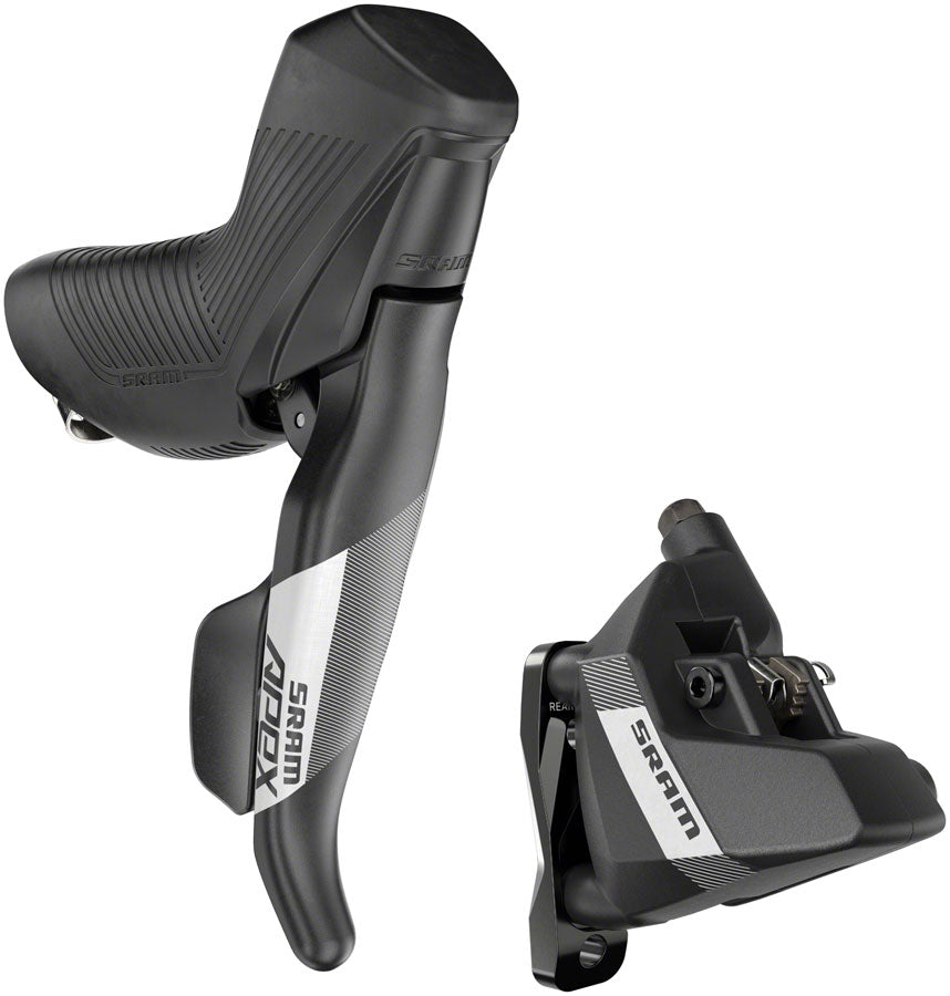 SRAM Apex Shift/Brake Lever and Hydraulic Disc Brake Caliper - Right/Rear, 12-Speed, DoubleTap, Flat Mount, 20mm Offset, SRAM Apex Shift/Brake Lever and Hydraulic Disc Brake Caliper - Right/Rear, 12-Speed, DoubleTap, Flat Mount, 20mm Offset,