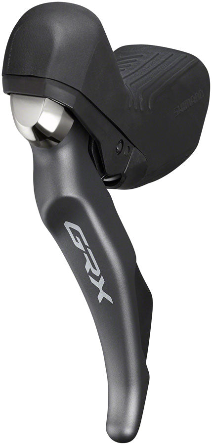 Shimano GRX ST-RX810 Shifter/Brake Lever with BR-RX810 Hydraulic Disc Brake Caliper - Left/Front, 2x, Flat Mount Caliper - Hydraulic Brake/Shift Lever, Drop Bar - GRX ST-RX810 Shifter/Brake Lever