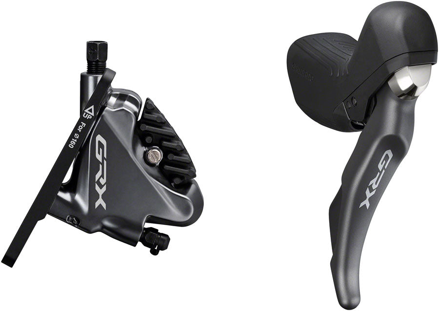 Shimano GRX ST-RX810 Shifter/Brake Lever with BR-RX810 Hydraulic Disc Brake Caliper - Right/Rear, 11-Speed, Flat Mount
