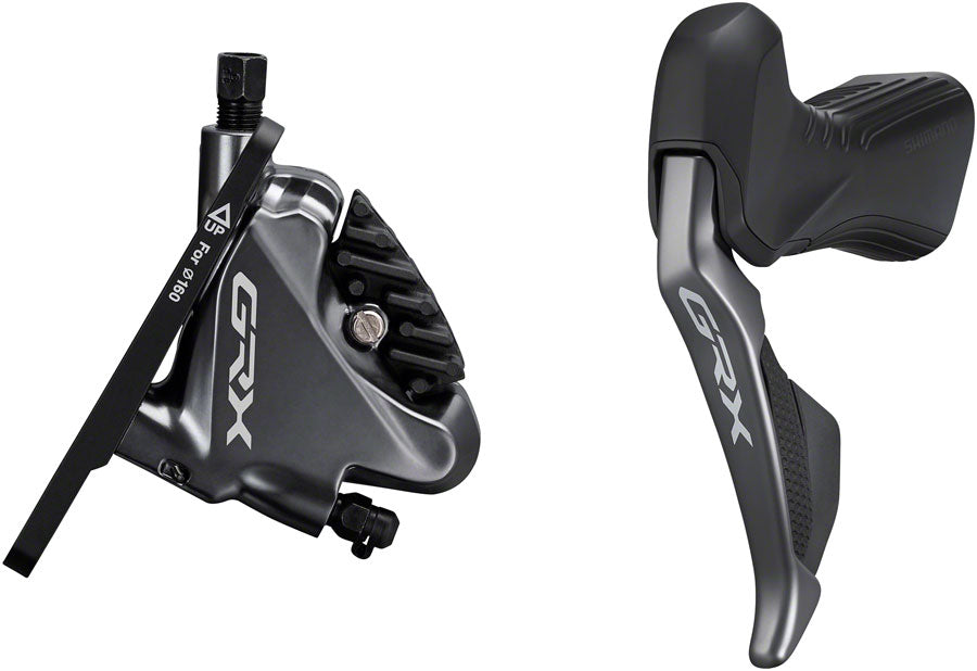 Shimano GRX ST-RX815 2 x 11-Speed Di2 Left Drop-Bar Shifter/Hydraulic Brake Lever with BR-RX810 Flat Mount Caliper,