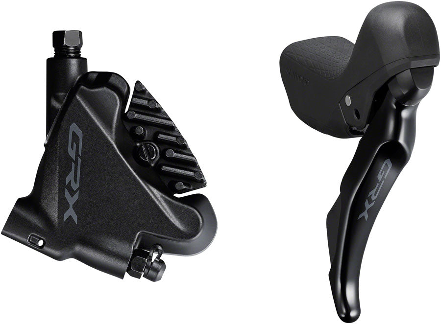 Shimano GRX ST-RX400/BR-RX400 Hydraulic Disc Brake and Brake/Shift Lever - Right, 10-Speed, Flat Mount, Finned Resin