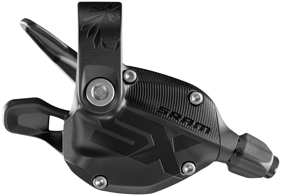 SRAM SX Eagle 12 Speed Trigger Shifter - Single Click, with Discrete Clamp, Black A1 MPN: 00.7018.410.000 UPC: 710845838835 Shifter, Flat Bar-Right SX Eagle Shifter