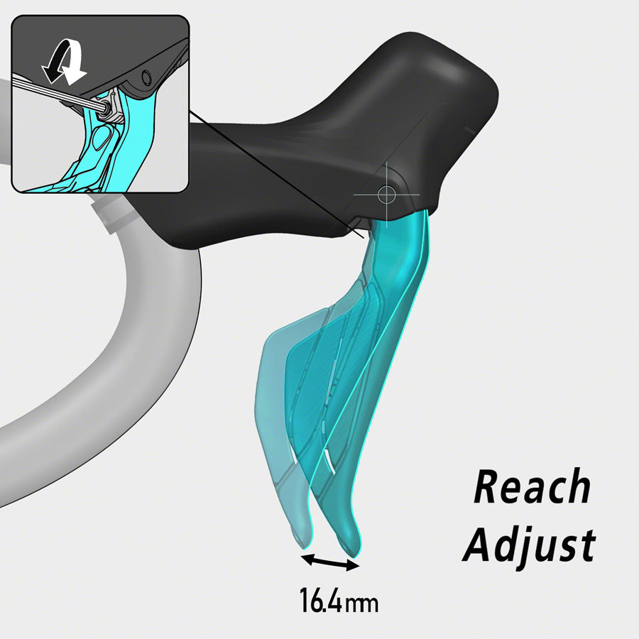 Shimano 105 ST-R7170-L Di2 Shift/Brake Lever with BR-R7170 Hydraulic Disc Brake Caliper - Front, 2x, Flat Mount with MPN: IR7170DLF6SC100A UPC: 192790231525 Hydraulic Brake/Shift Lever, Drop Bar 105 ST-R7170 Di2 Shift/Brake Lever with BR-R7170 Disc Brake Caliper