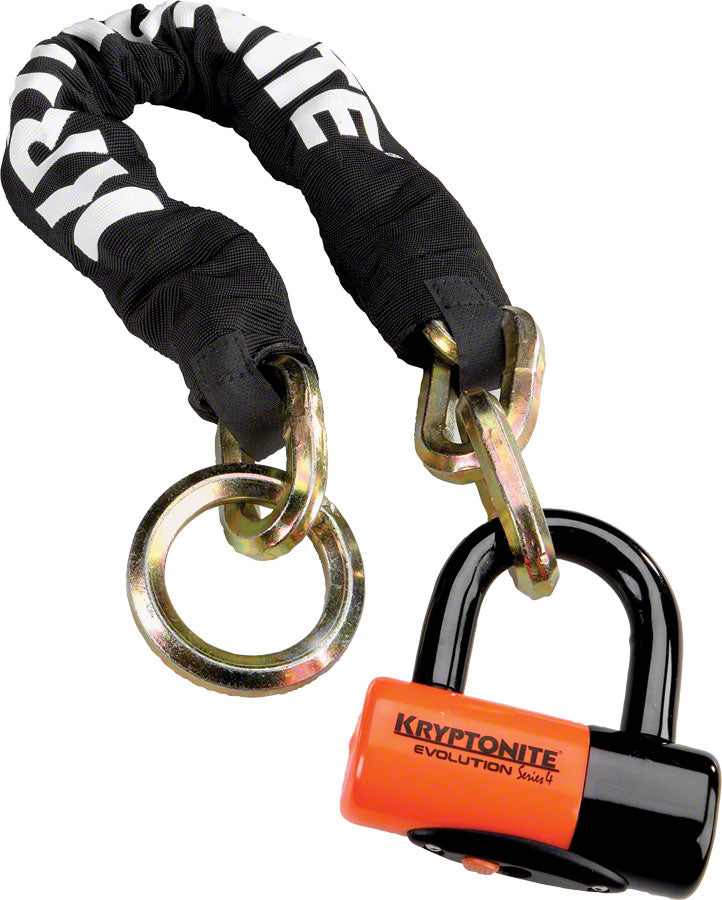 Kryptonite New York Cinch Ring Chain 1275 and Evolution Disc Lock: 2.5' (70cm) MPN: 999539 UPC: 720018999539 Chain Lock New York Chain Locks