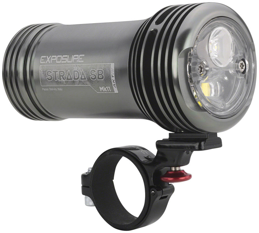 Exposure Strada Mk10 Super Bright Headlight - 1600 Lumens, Includes Remote Switch AKTIV Technology, Auto Dimming, Road MPN: EXPSTRADA12S BAKGMB-USA Headlight, Rechargeable Strada Mk10 Super Bright Headlight
