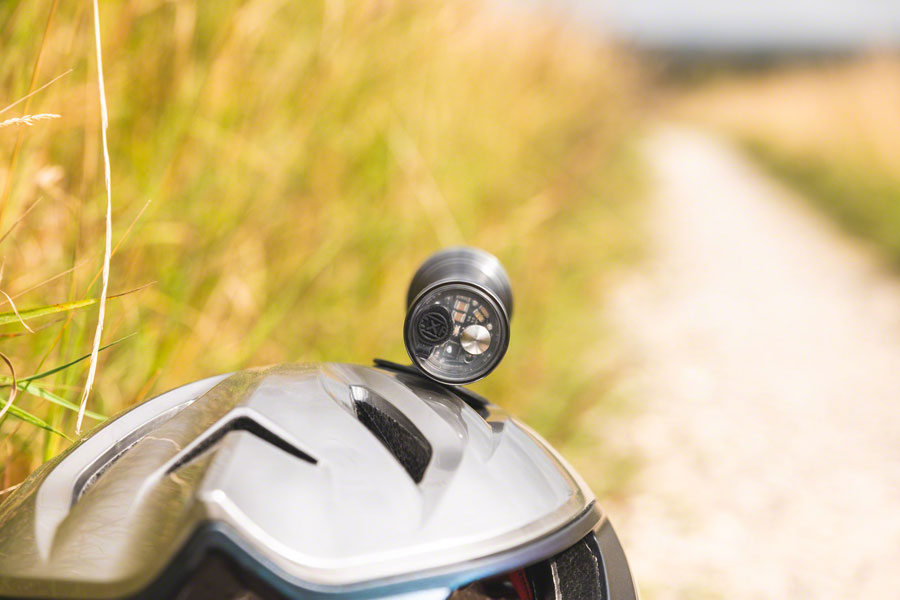 Exposure Zenith Headlight - 2100 Lumens, With Helmet And Handlebar Mount, TAP Technology, Gun Metal Black - Headlight, Rechargeable - Zenith Headlight