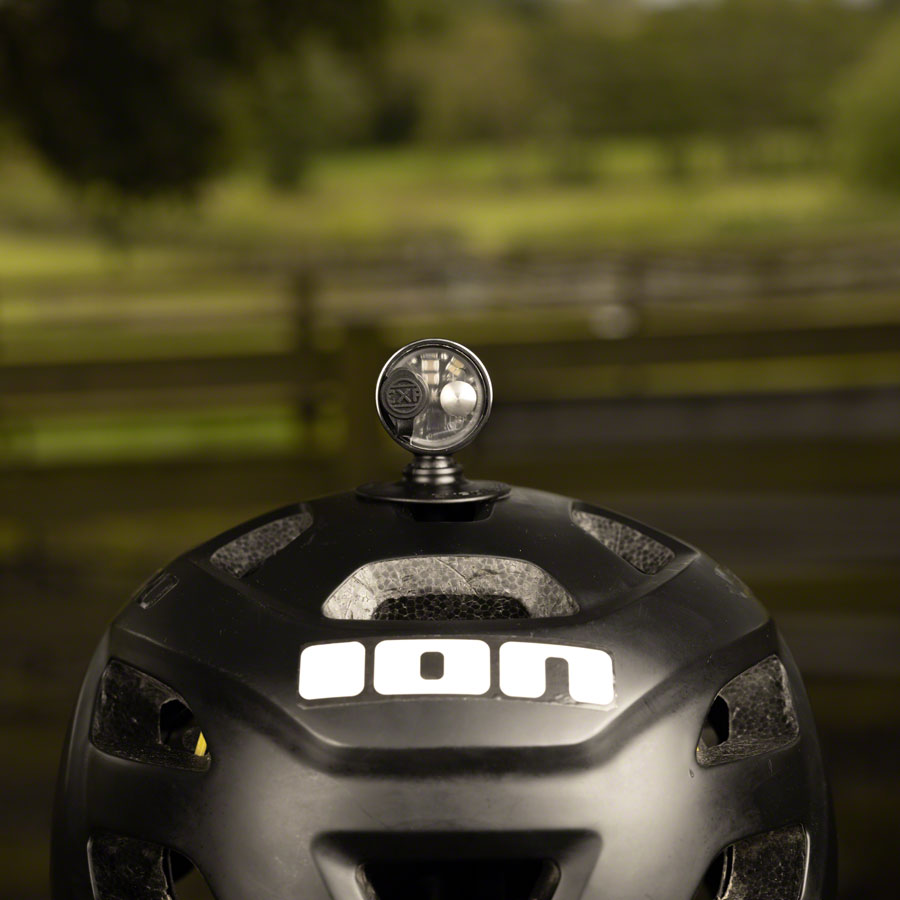 Exposure Axis Mk10 Headlight - with Helmet and Handlebar Mount, Gun Metal Black - Headlight, Rechargeable - Axis Mk10 Headlight
