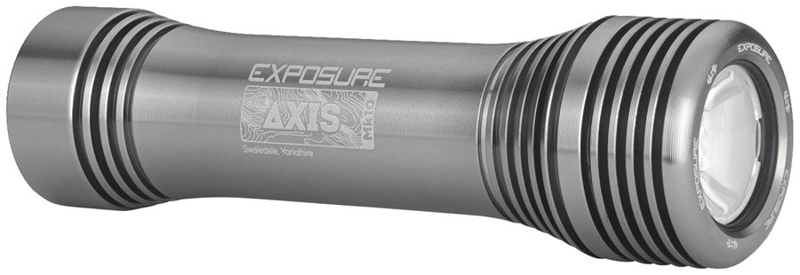 Exposure Axis Mk10 Headlight - with Helmet and Handlebar Mount, Gun Metal Black