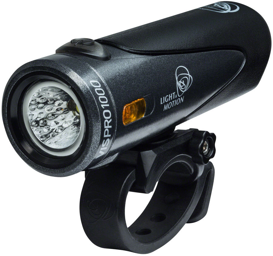 Light and Motion VIS Pro 1000 Rechargeable Headlight: Blacktop Charcoal/Black MPN: 856-0730-A UPC: 810029730532 Headlight, Rechargeable Vis Pro 1000 Headlight
