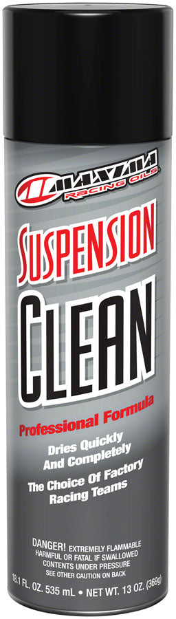 Maxima Racing Oils Suspension Clean 18.1 fl oz Aerosol MPN: 71920 UPC: 851211003966 Degreaser / Cleaner Suspension Clean