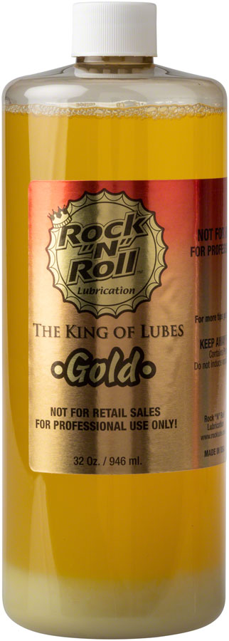 Rock 'N' Roll Gold Bike Chain Lube - 32oz, Drip
