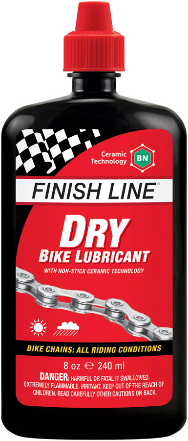 Finish Line Dry Lube with Ceramic Technology - 8oz, Drip MPN: DLC240101 UPC: 036121960695 Lubricant Dry Bike Chain Lube with Ceramic Technology