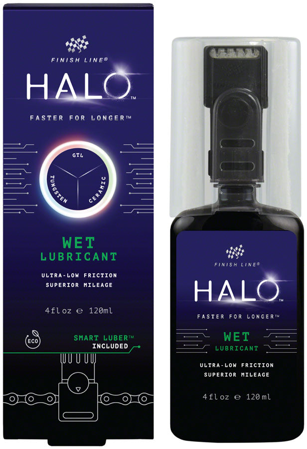 Finish Line HALO Wet Lube Bottle and Tool Set - 4oz - Lubricant - HALO Wet Chain Lube