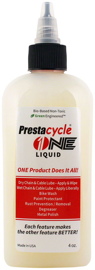 Prestacycle One Liquid - 4oz MPN: 92262 UPC: 689466922622 Lubricant One All Purpose Lube