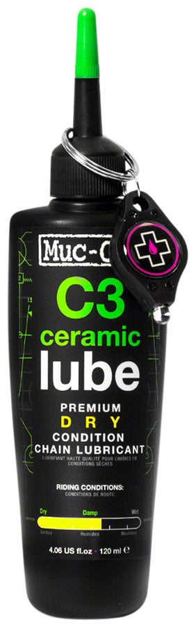 Muc Off C3 Dry Ceramic Bike Chain Lube 120ml Drip