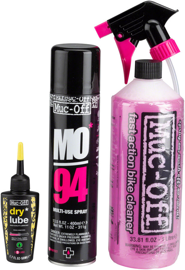 Muc-Off Bike Care Kit: Wash, Protect and Lube, with Dry Conditions Chain Oil MPN: 851US Degreaser / Cleaner Wash, Protect, & Lube Kit
