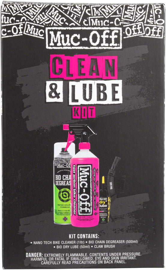 Muc-Off Bike Care Kit: Clean and Lube - Degreaser / Cleaner - Clean & Lube Kit