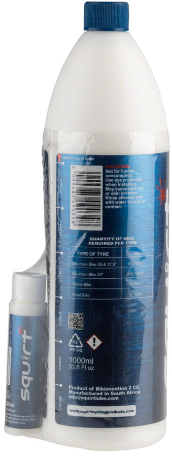 Squirt SEAL Tire Sealant with BeadBlock - 1L - Tubeless Sealant - SEAL Tire Sealant with BeadBlock