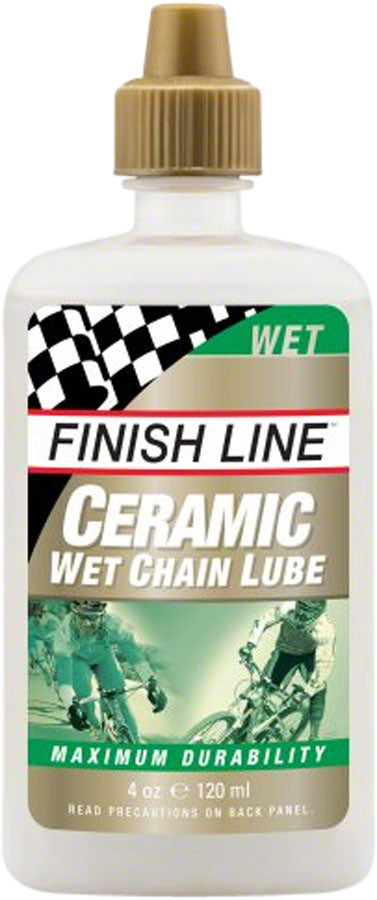 Finish Line Ceramic Wet Bike Chain Lube - 4oz, Drip MPN: CWE040101 UPC: 036121006034 Lubricant Ceramic Wet Bike Chain Lube