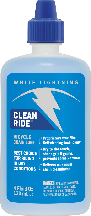 White Lightning Clean Ride Bike Chain Wax Lube - 4oz, Drip MPN: W50040102 UPC: 610990000012 Lubricant Clean Ride Bike Chain Lube