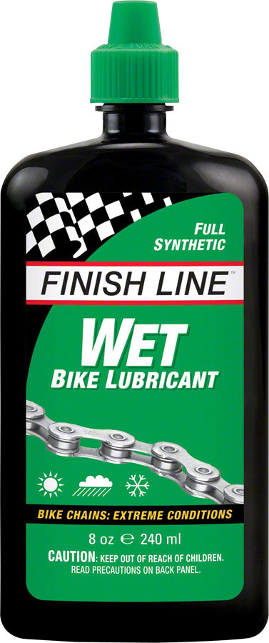 Finish Line WET Bike Chain Lube - 8oz, Drip MPN: WL0080101 UPC: 036121710504 Lubricant WET Bike Chain Lube
