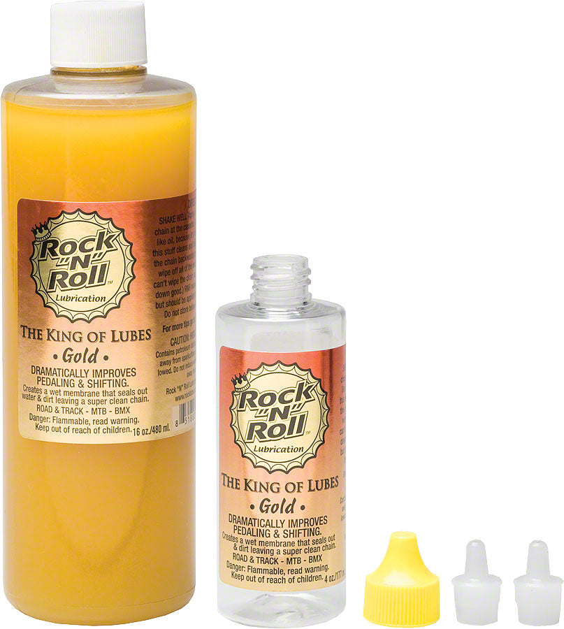 Rock-N-Roll Gold Bike Chain Lube - 16oz, Drip