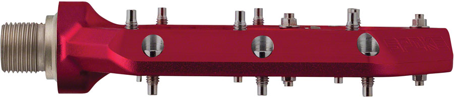 Spank Spike Pedals - Platform, Aluminum, 9/16", Red - Pedals - Spike Pedals
