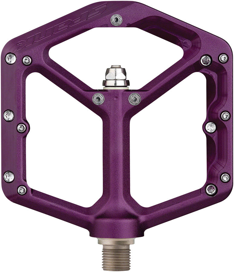 Spank Oozy Pedals - Platform, Aluminum, 9/16", Purple - Pedals - OOZY Pedals
