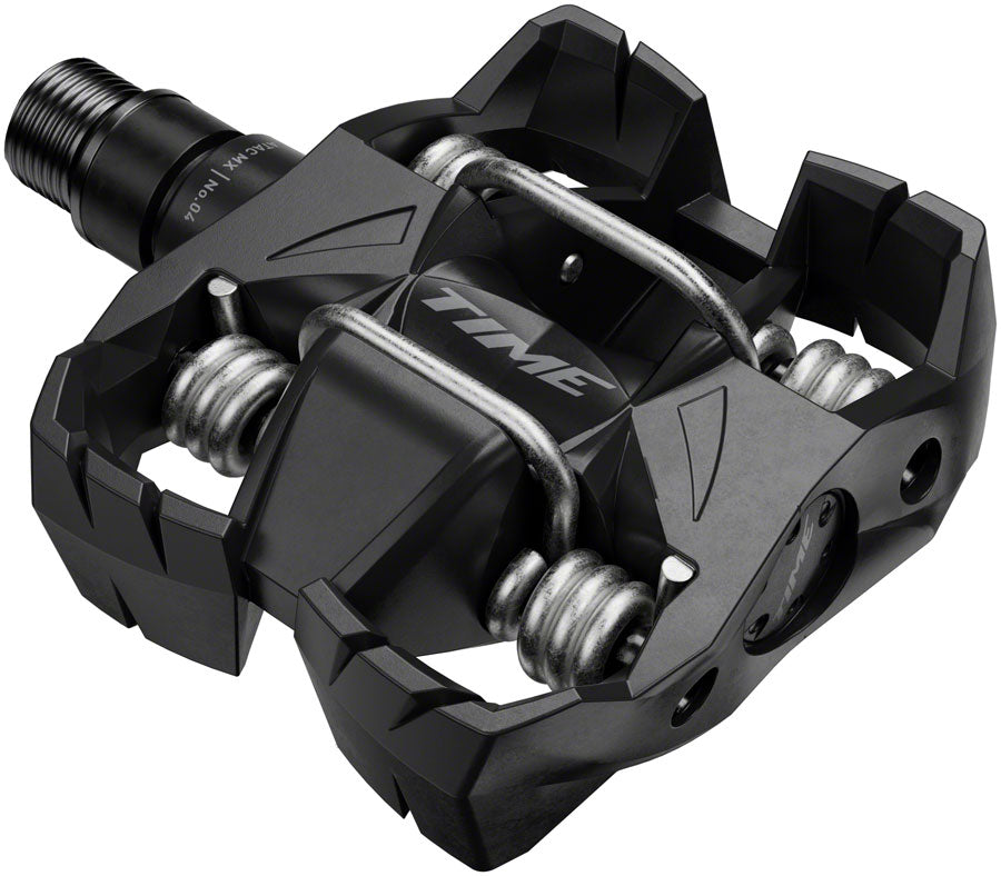 Time MX 4 Pedals - Dual Sided Clipless with Platform, Aluminum, 9/16", Black, B1 - Pedals - MX 4 Pedals