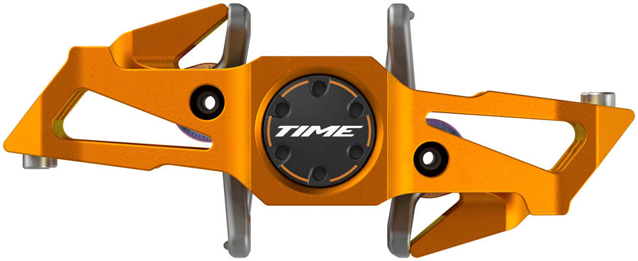 Time Speciale 10 Pedals - Dual Sided Clipless with Platform, Aluminum, 9/16", Tangerine, Small, B1 - Pedals - Speciale 10 Pedals
