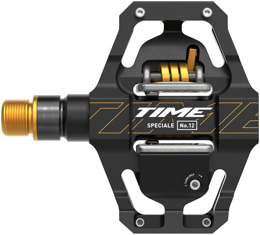 Time Speciale 12 Pedals - Dual Sided Clipless with Platform, Aluminum, 9/16", Black/Gold, Small, B1 MPN: 00.6718.030.001 UPC: 710845909481 Pedals Speciale 12 Pedals