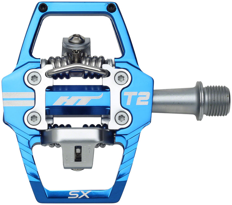 HT Components T2-SX Pedals - Dual Sided Clipless with Platform, Aluminum, 9/16