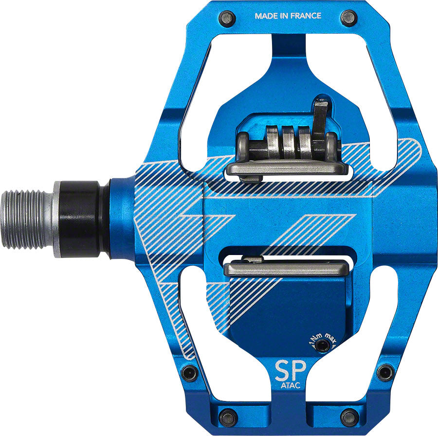 Time SPECIALE 12 Pedals - Dual Sided Clipless with Platform, Aluminum, 9/16", Blue - Pedals - SPECIALE Pedals