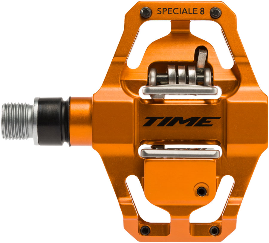 Time SPECIALE 8 Pedals - Dual Sided Clipless with Platform, Aluminum, 9/16", Orange MPN: 00.6718.000.000 UPC: 710845872365 Pedals SPECIALE Pedals