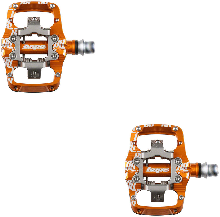 Hope TC Union Clip Pedal - Dual Sided Clipless with Platform, 9/16", Orange MPN: PDUTCC Pedals TC Union Clip Pedal